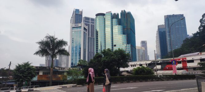 Kuala Lumpur - vue scénique sur les gratte-ciel
