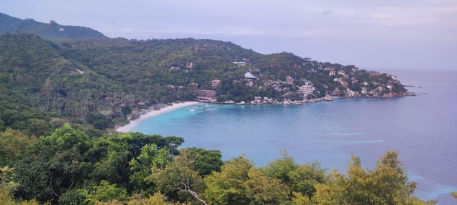 Baie à Koh Tao avec des eaux turquoise cristallines