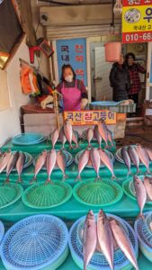 Explorer et photographier le marché de Jagalchi à Busan