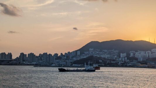 Traversée en bateau du Japon à la Corée du sud